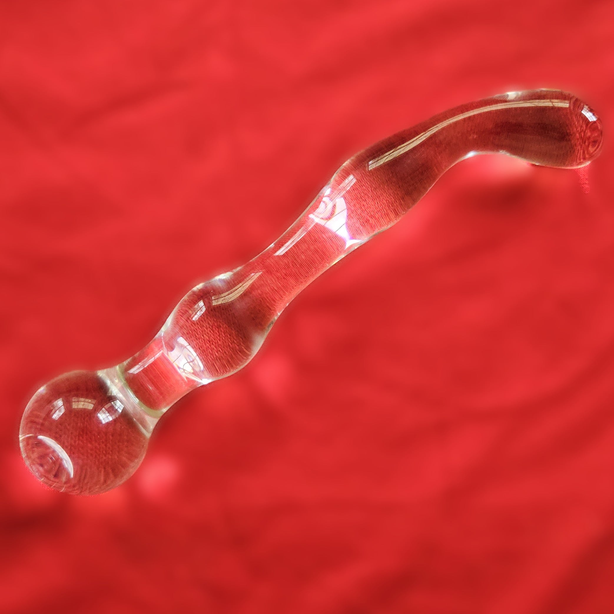 Curved Glass Bumpy Wand