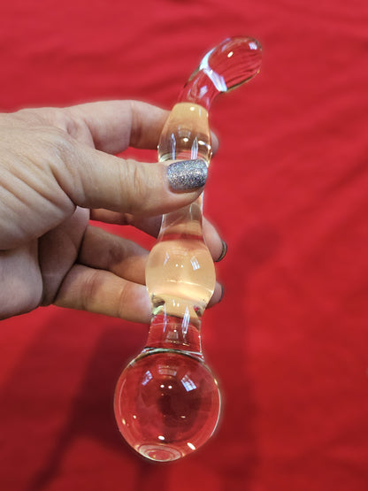 Curved Glass Bumpy Wand