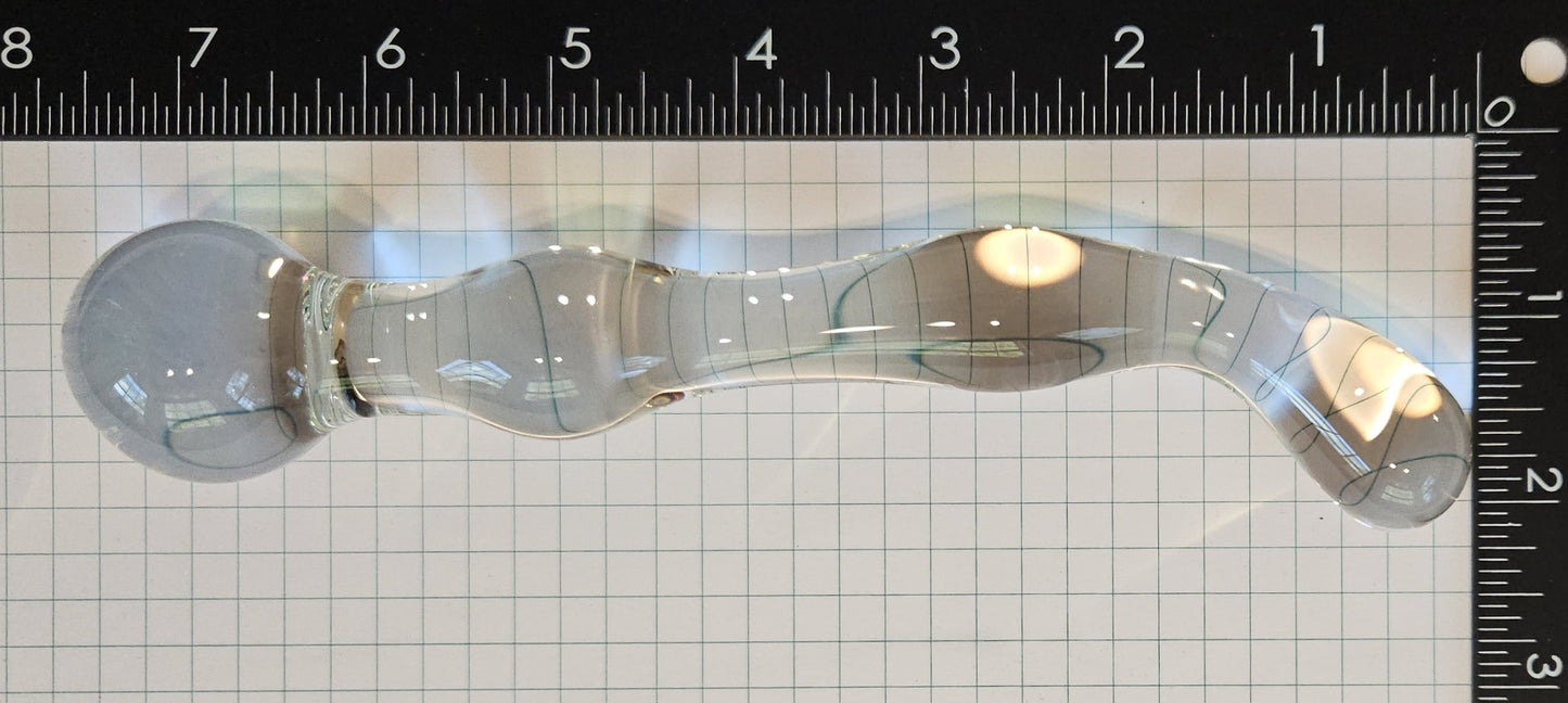 Curved Glass Bumpy Wand