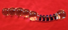 Large Glass Curved Bumpy Wand