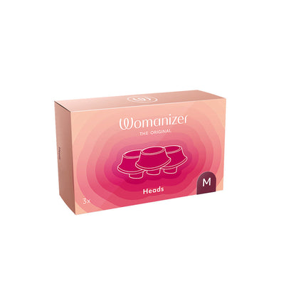 Womanizer 3-Pack Type A Replacement Stimulation Heads Bordeaux M
