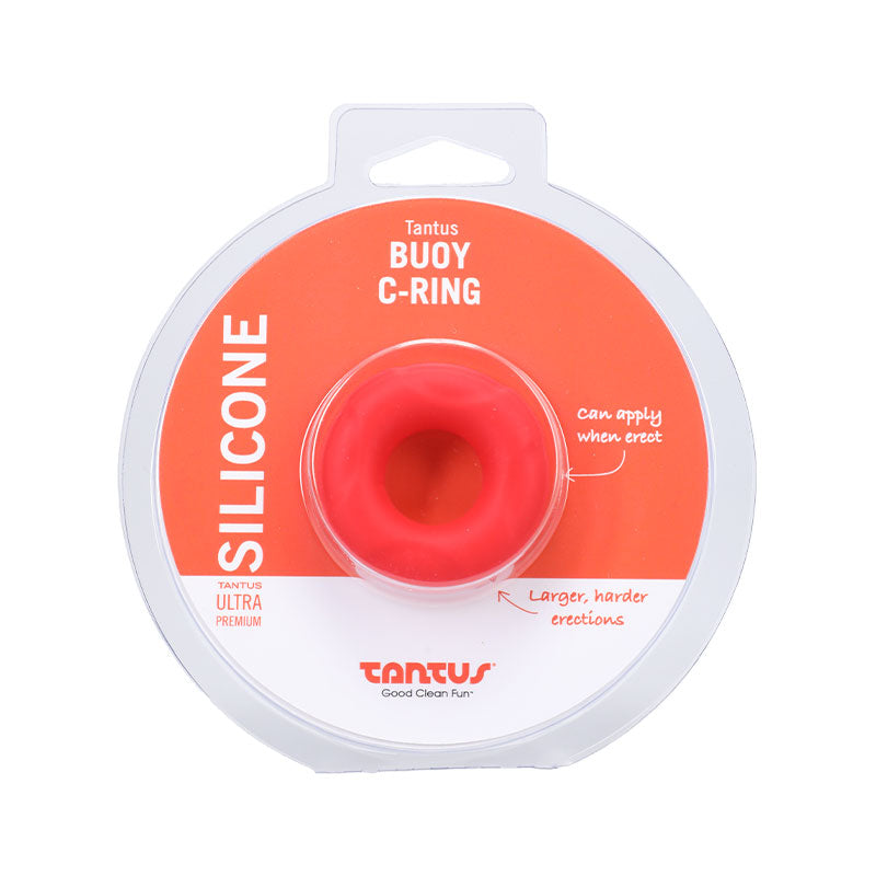 Tantus Buoy C-Ring Small Crimson