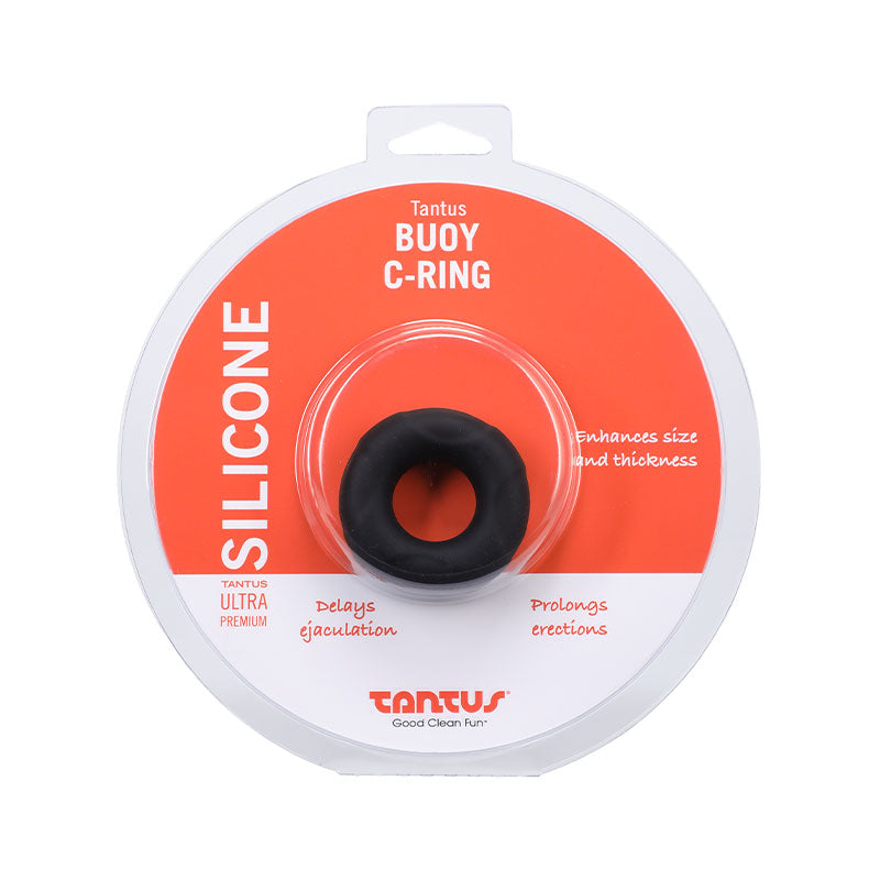 Tantus Buoy C-Ring Medium Onyx