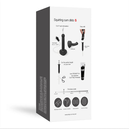 Strap-On-Me Squirting Cum Dildo Black Small (fluid not included)
