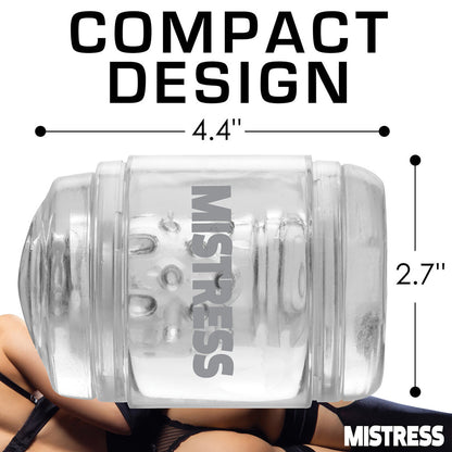Mistress Double Shot Pussy and Ass Mini Masturbator Clear