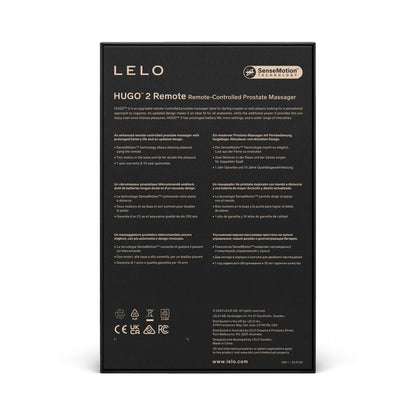LELO HUGO 2 Prostate Massager with Remote Black