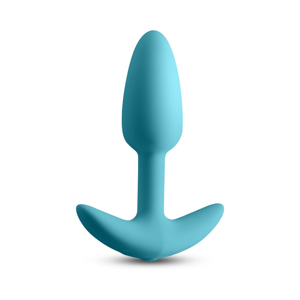 Techno Trance App-controlled Vibrating Plug with Remote Blue