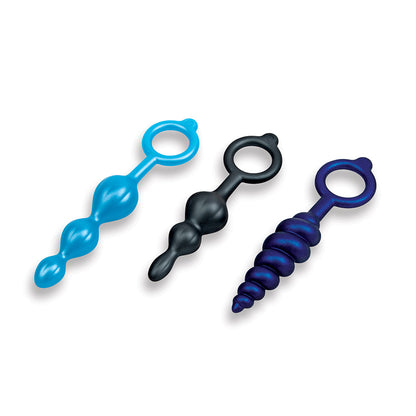 b-Vibe Beaded Butties Bundle 3-Piece Anal Plug Set
