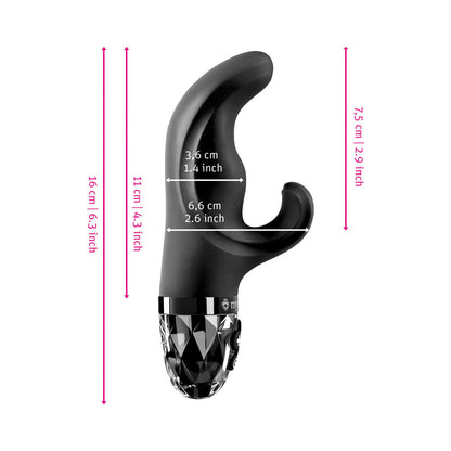 Mystim Hop Hop Bob eStim Vibrator Black
