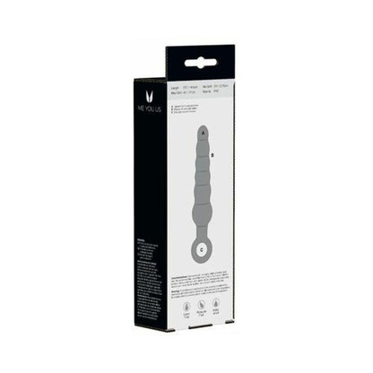 Me You Us Rippled Wand Anal Teaser Plug Black