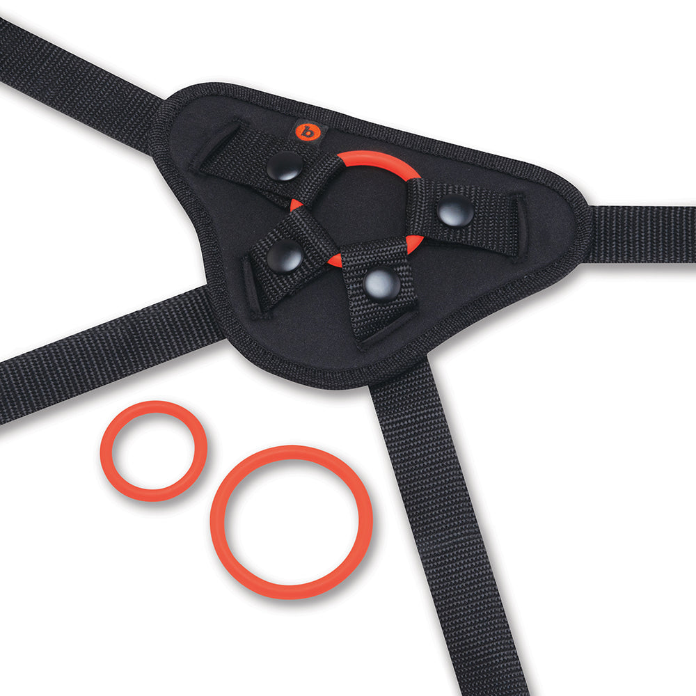 b-Vibe Beginners Strap-On Harness Set with 5 in. Silicone Dildo Peg