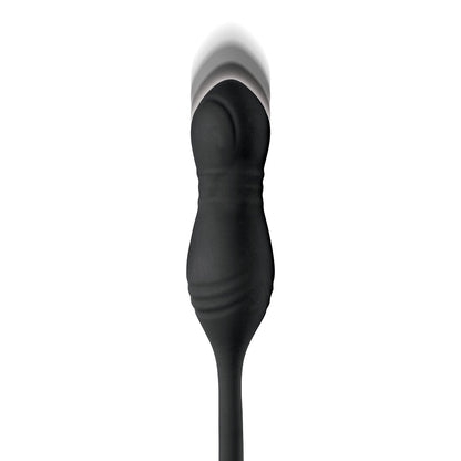 JOCK Silicone Vibrating Plug with Cock & Ball Ring and Remote