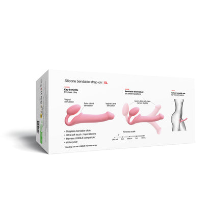 Strap-On-Me Silicone Bendable Strapless Strap-On Pink XLarge